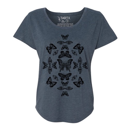Butterfly Effect Tri-Blend Dolman T-Shirt XS-3XL - 第 13/18 張圖片