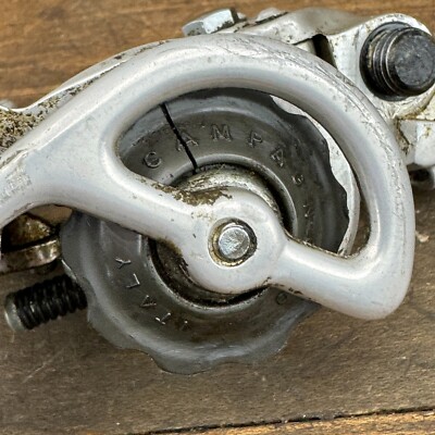 Dérailleur Arrière Campagnolo Nuovo Record 1973 – Patent 73 – Poulies Fêlées – Vintage