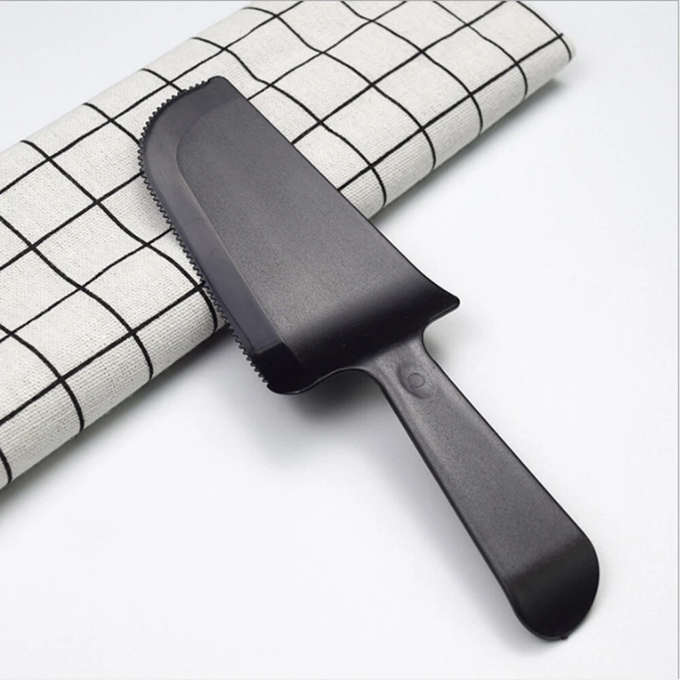 5 cuchillos desechables de plástico para servidor de pasteles dentados de postre (color elegido) para evento Foto 3 de 4