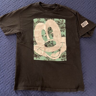 Neff Mickey Mouse black t shirt Adullt L