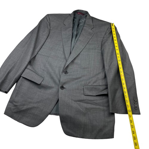 Samuelsohn Men’s 100% Wool 2-Button Suit Gray • Italy • 44R | 34x28 - Picture 10 of 16