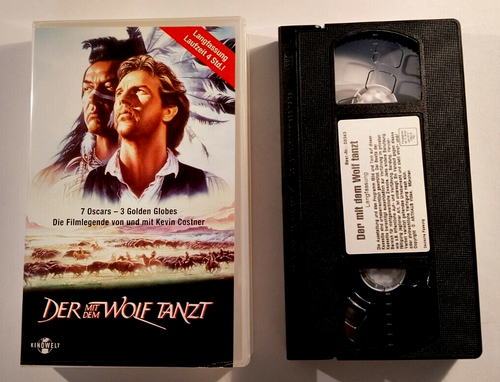 Der mit dem Wolf tanzt - Langfassung - 4 Std. - Deutsch - 1990 - VHS Kassette - Bild 4 von 7