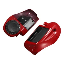 Lower Vented Fairings Speaker Pod Fit For Harley Street Glide 14-23 Billiard Red