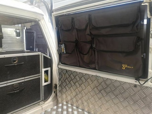 For Nissan Patrol Y60 back window pockets bolsas organizador puerta trasera SW - Imagen 3 de 6