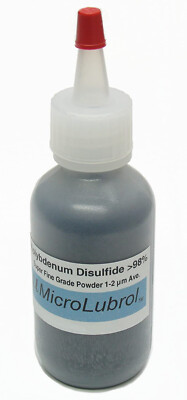 2 oz 57g MICROLUBROL MOLYBDENUM DISULFIDE Moly MoS2 Powder SUPER FINE 1-2 micron