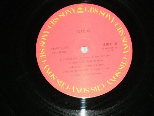 TOTO Japan 1982 20AP-2280 NM LP+Obi IV - Imagen 6 de 6