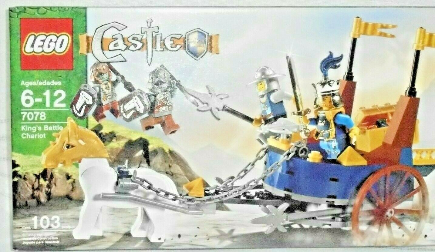 Lego 7078 Castle Fantasy Era King's Battle Chariot New Sealed NRFB Retired 2009 Lego 7078 Castle Fantasy Era King's Battle Chariot New Sealed NRFB Retired 2009