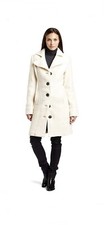 New D.e.p.t. Women's Curly Boucle Coat, Fresh Ecru Large