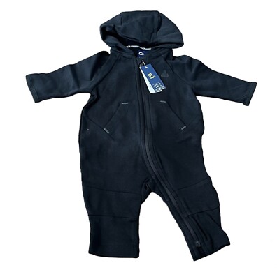 Baby Gap Fit Tech Zip-Up One-Piece, Size 6-12 Months, Hooded, Long