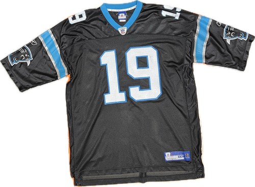 Carolina Panthers Mesh Jersey #19 Johnson Equipment NFL Reebok OnField Men's 2XL