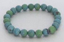  Chrysokoll frozen matt Kugel Schmuck Edelstein Stretch Armband 8mm - 8S individ