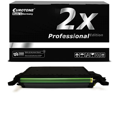 2x PRO Patrone SCHWARZ ersetzt Samsung CLP-K660B K660B