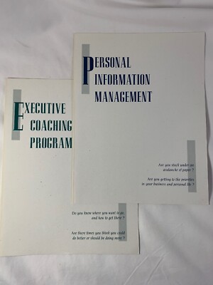 Exec. Coaching Program / Personal Information Management-Insight Consult. Group