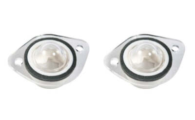 1979-1993 Ford Mustang Rear License Plate Light Lense Lens Lenses (2)