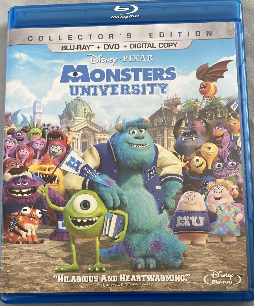 MONSTERS UNIVERSITY: Blu-Ray & Dvd Collectors Edition; LN 3 Disc