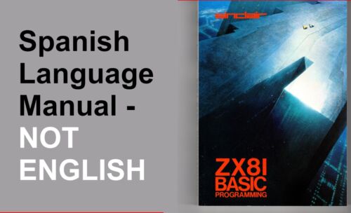 BOOK - ZX81 BASIC PROGRAMMING - SPANISH LANGUAGE EDITION - Picture 1 of 4