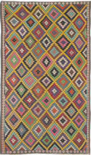 Traditional Hand woven Carpet 5'7" x 9'7" Flat Weave Kilim Rug - Picture 1 of 2