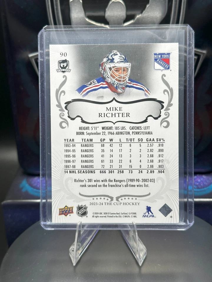 2023-24 Upper Deck The Cup Майк Рихтер No90 /249 НЬЮ-ЙОРК РЕЙНДЖЕРС - Изображение 2 из 2