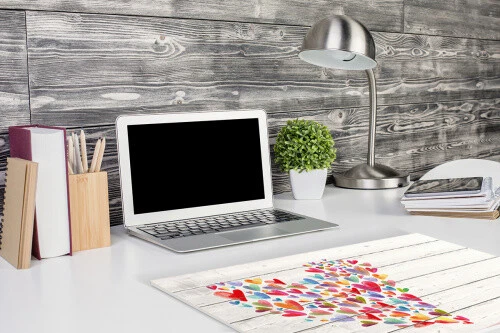 Papier Schreibtischunterlage Mit Liebe..., Block, A2, 40 Blatt | Herz, Linien - Bild 4 von 4