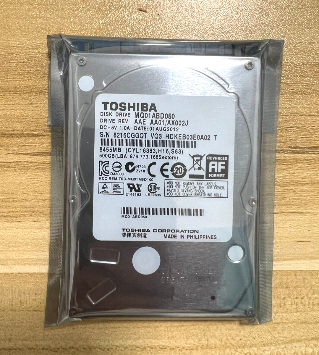 Toshiba Client HDD 500GB,Internal,5400RPM,2.5