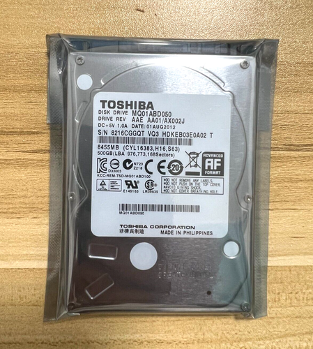 Toshiba 500GB MQ01ABD050 5400RPM SATA 3Gb/s 2.5" Laptop HDD Hard Disk Drive - Picture 1 of 4