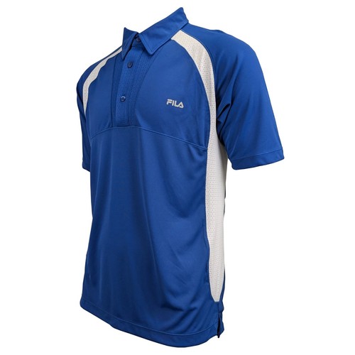 FILA MENS TENNIS POLO SHIRT TOP BLUE ORANGE SIZE UK S M L MEN SPORTS SPORT GOLF - Picture 14 of 24