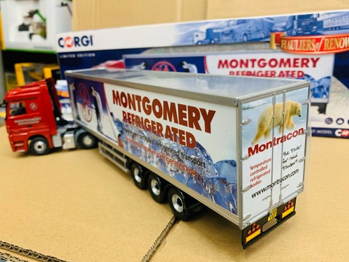 Corgi Mercedes Actros Face Lift Fridge Trailer Montgomery Transport 1/50 DieCast - Picture 10 of 10