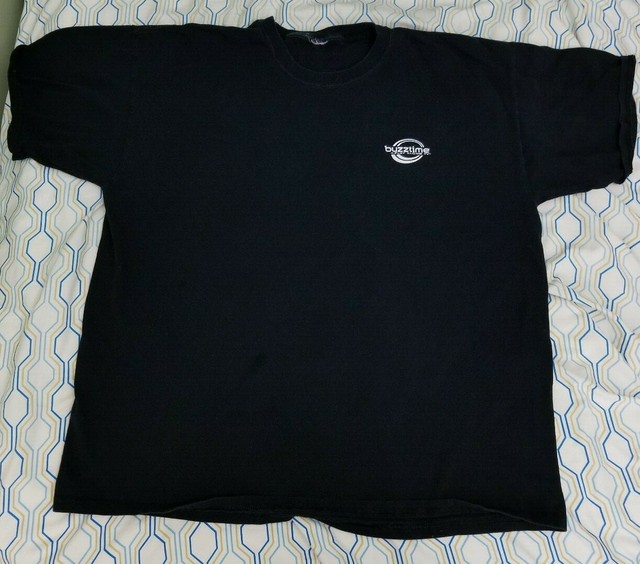 Vintage 90s Buzztime Trivia T Shirt Handheld Electronic Game Tech Logo 
