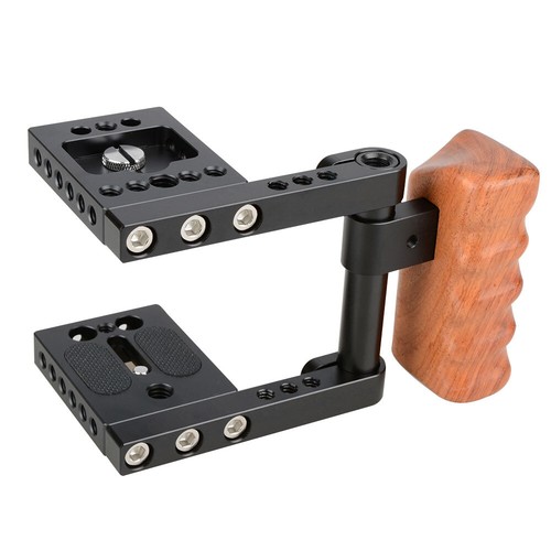 CAMVATE Half Camera Cage Protection Frame Wooden Grip fr BMPCC BlackMagic Pocket - Bild 6 von 7