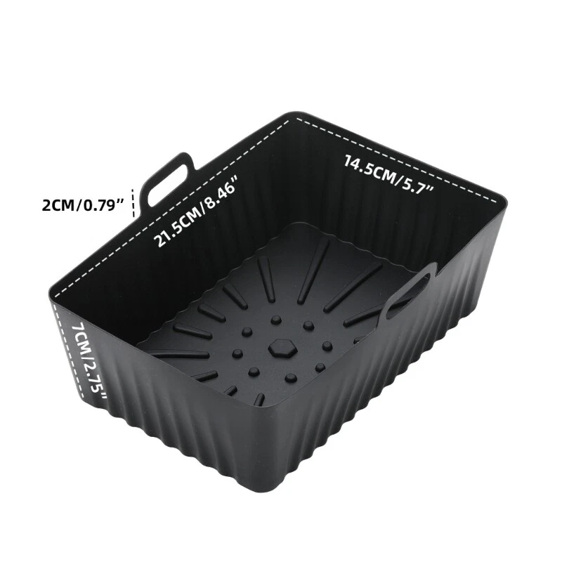 Air Fryer Silicone Basket Tray Baking Mat Reusable Non-stick Air Fryer Accessory