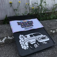 Paint-Your-Own Custom Mudflaps Hevy BigRig Beef Van Truck 12x18" Splash Guards