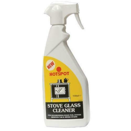 Hotspot Stove Woodburner Glass Cleaner Spray 750ml Removes Tar And