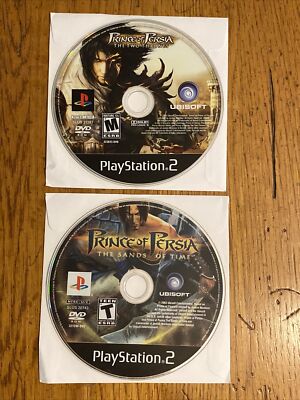 Prince of Persia Sands of Time & The Two Thrones (PlayStation 2) Discs Only