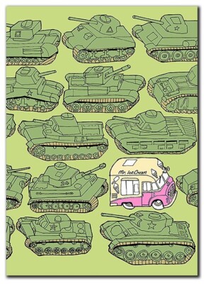 Odd Ones - Ice Cream by Duncan Wilson Gallery-Wrapped Canvas Giclee (21 x 15 in)
