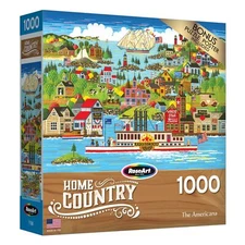 RoseArt Home Country Jigsaw Puzzle 1000 Pieces 20"X27"-Americana (Pack of 1)