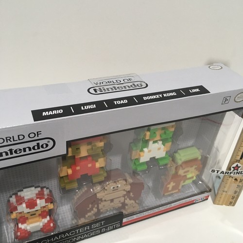 JAKKS Nintendo 8-Bit Mario Luigi Toad Donkey Kong Link Zelda 5 NES Figurines SEE - Picture 2 of 10