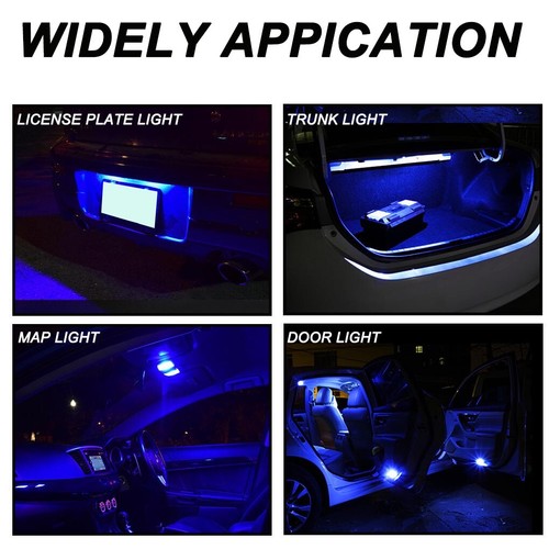 10X T10 194 LED Bulbs for Instrument Gauge Cluster Dash Light W/ Twist Socket - Picture 6 of 18