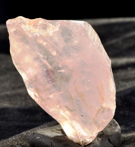 pink satyaloka azeztulite quartz with rare amethyst hue sat-chit ananda #7434 - Picture 3 of 7