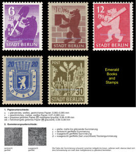 Ebs Germany 1945 Sbz Berlin Bear Berliner Bar Michel Sbz 2 4 5 6 7 Wb Z Mnh Ebay