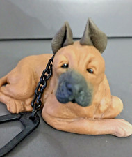 Vintage Boxer Hound Dog Keychain Key Chain Key Ring