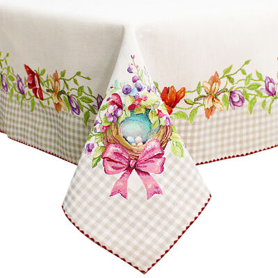 Easter table cover in goblin Vingi tablecloth Easter 6 places Dis.4 6613