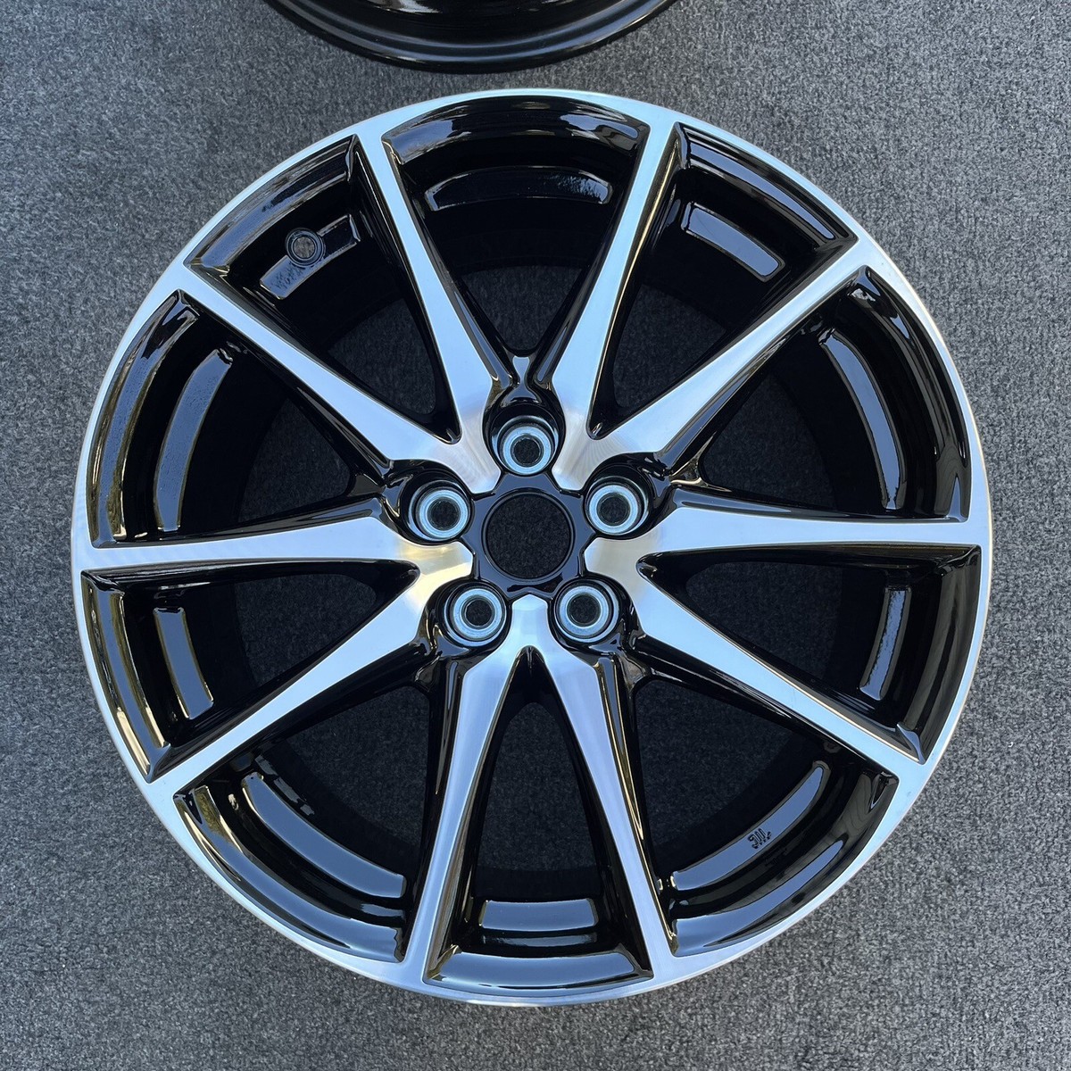 SINGLE 17 INCH WHEEL/RIM TOYOTA GR86 2022-2023 OEM BLACK MACHINED