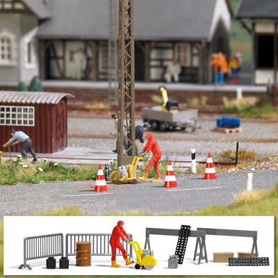 Asphalt Saw Oo / Ho Scale Figure Model Set Busch 7801