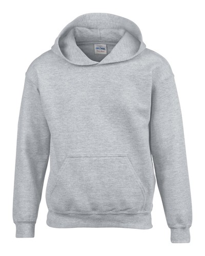 Gildan Kids Hooded Sweatshirt - Heavy Blend - Childrens Plain Hoodie Blank Hoody - Picture 15 of 15