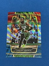 2022 Panini Select Basketball Tri-Color Prizm Parallel Card of Jaylen Brown!!