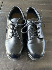 Sonoma Kids Boys Size 4 Black dress tie oxford shoes used with box