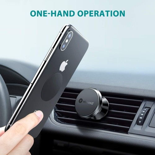 VICSEED Magnetic Phone Car Mount, Strong Magnets, Car Phone Holder Air Vent - Picture 3 of 10