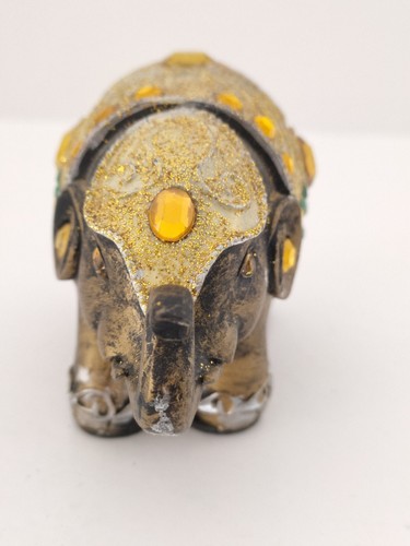 Small Elephant Ornament With Gemstones - 第 3/4 張圖片