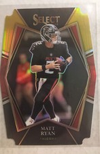 2021 Select Matt Ryan Premier Level Die Cut Black/Gold Prizm