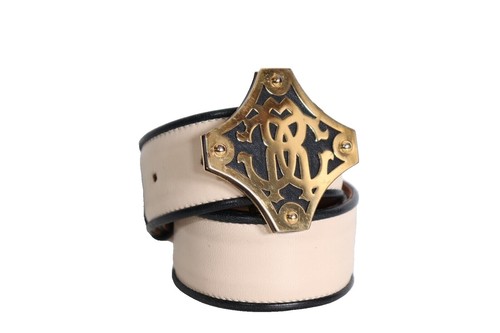 Cavalli Class Multicolor Floral Wide Waist Gold Metal Buckle Cintura Women\'s Roberto Cavalli Leather Gold Belts for Women for sale | eBay main image 3